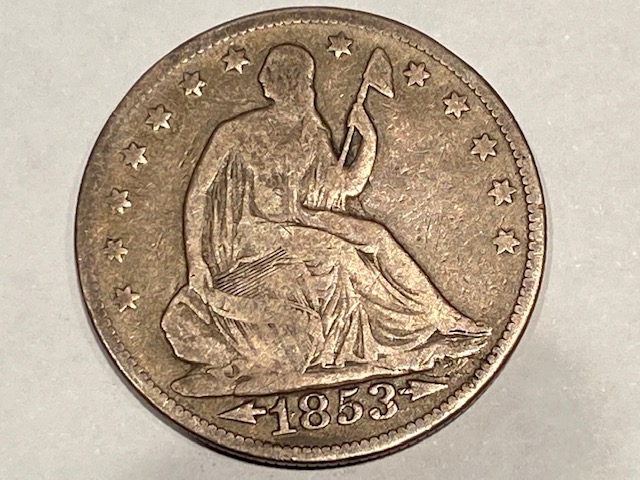 1853-Seated-Liberty-Half-Dollar-Rays-On-Reverse